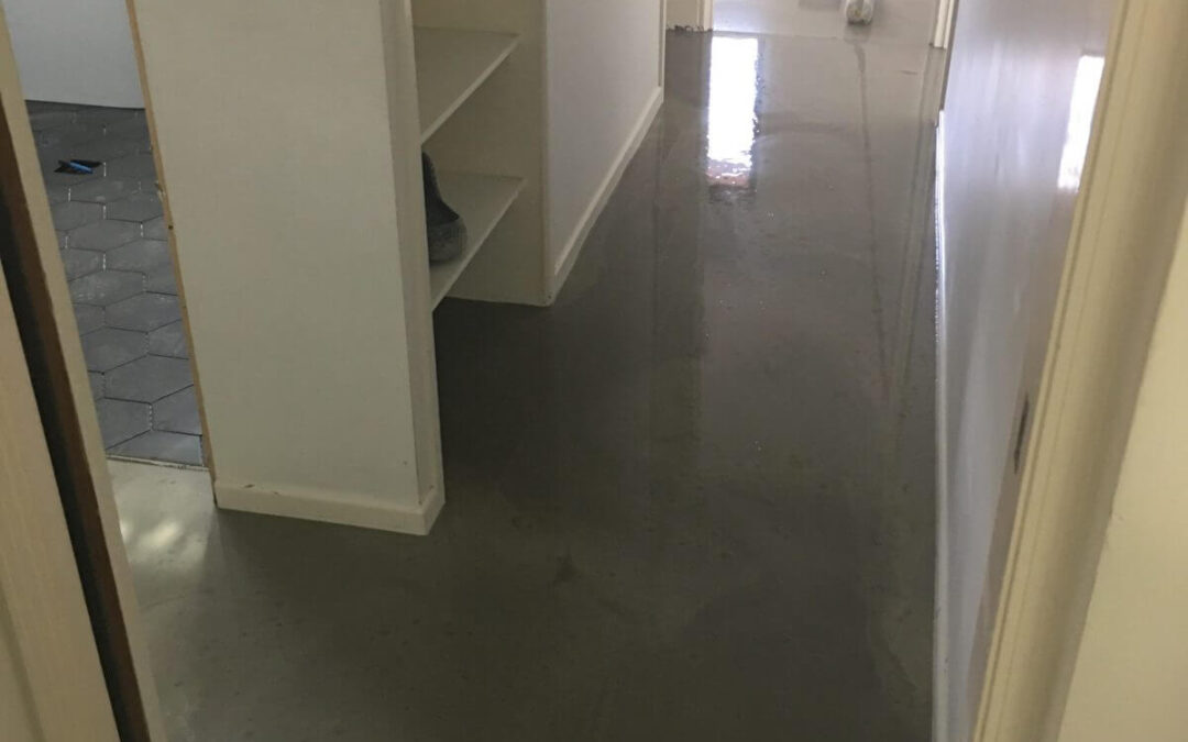 Con-Treat partners with decorative concrete flooring experts, Envirocoat, to provide an urgent solution for local homeowner.